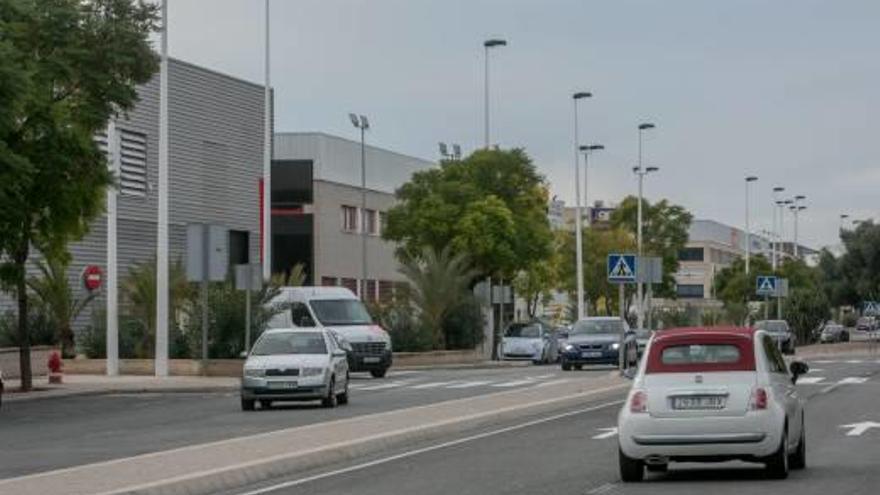 Una vista de empresas ubicadas en Elche Parque Empresarial.