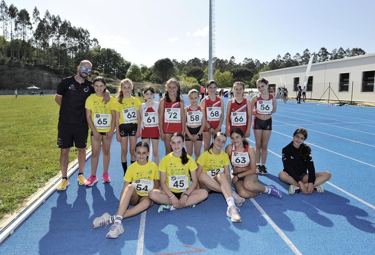 A ESTRADA. ATLETISMO CAMPEONATO PROVINCIAL PISTAS ATLETAS CLUB ATLETISMO A ESTRADA ENTRENADOR MARCOS OTERO