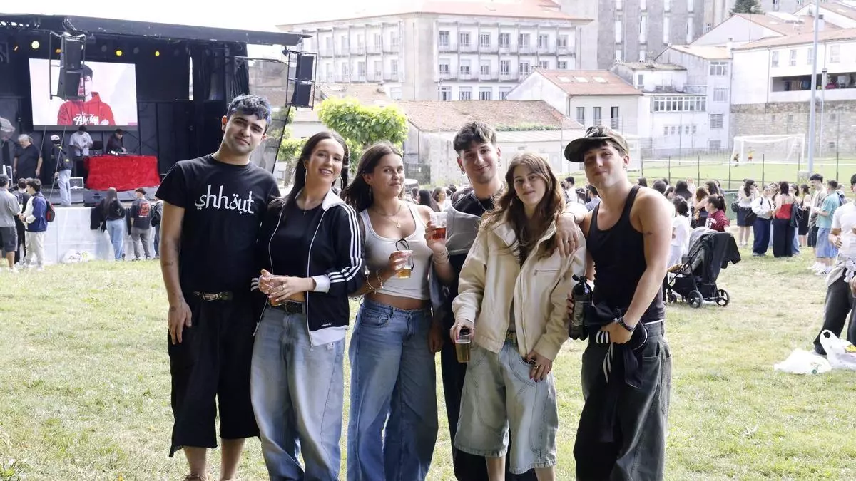 Fiesta de fin de exámenes en Santiago con un festival en Belvis con Lg1do y 9Louro