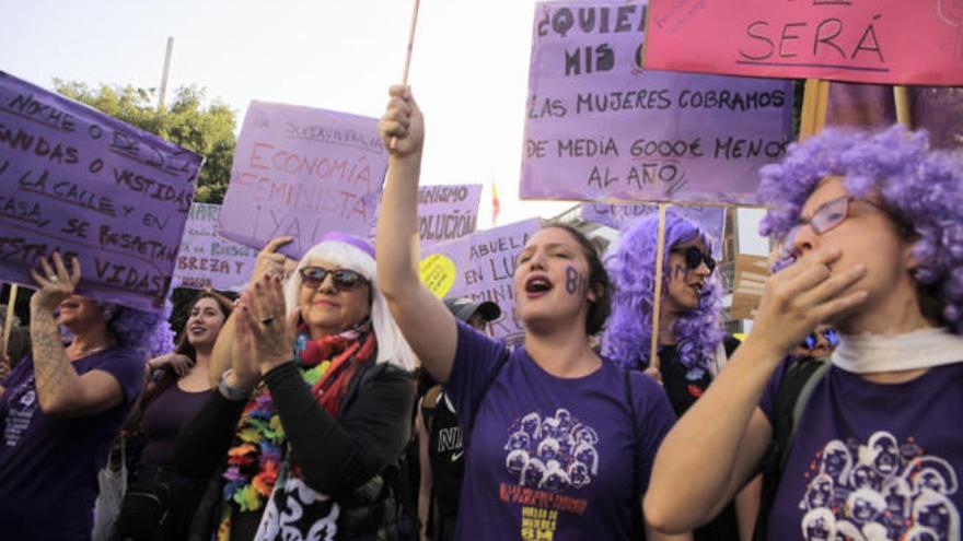 Manifestación por el Día Internacional de la Mujer.