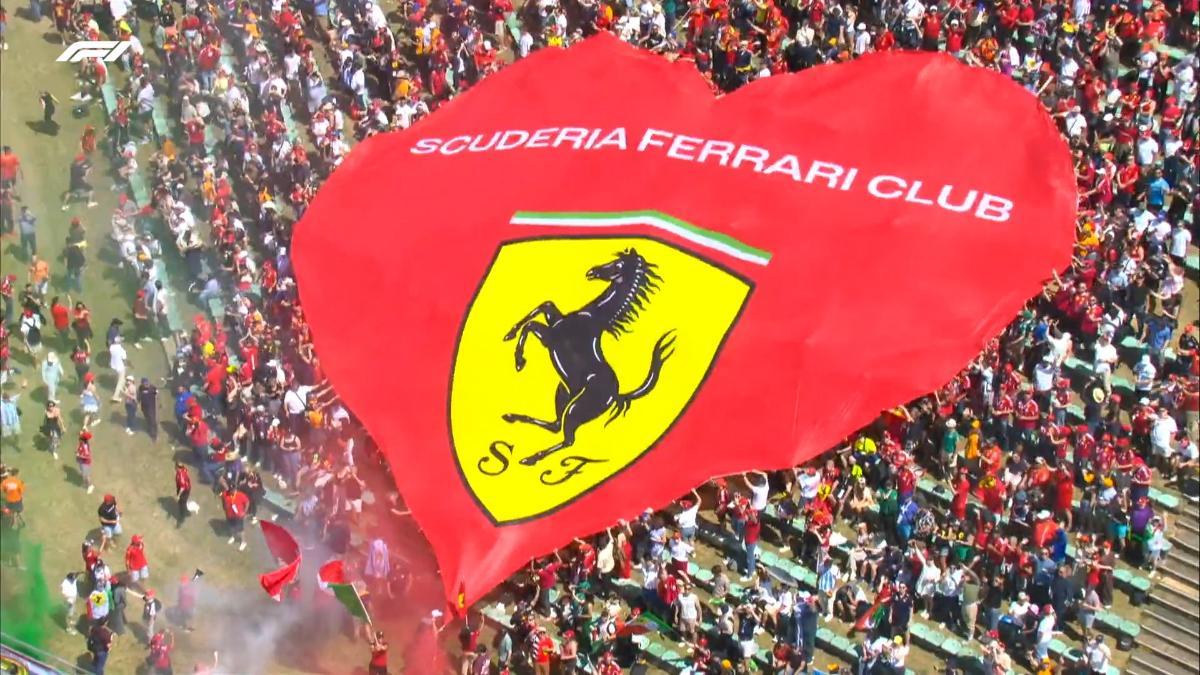 Los fans de Ferrari, en Imola
