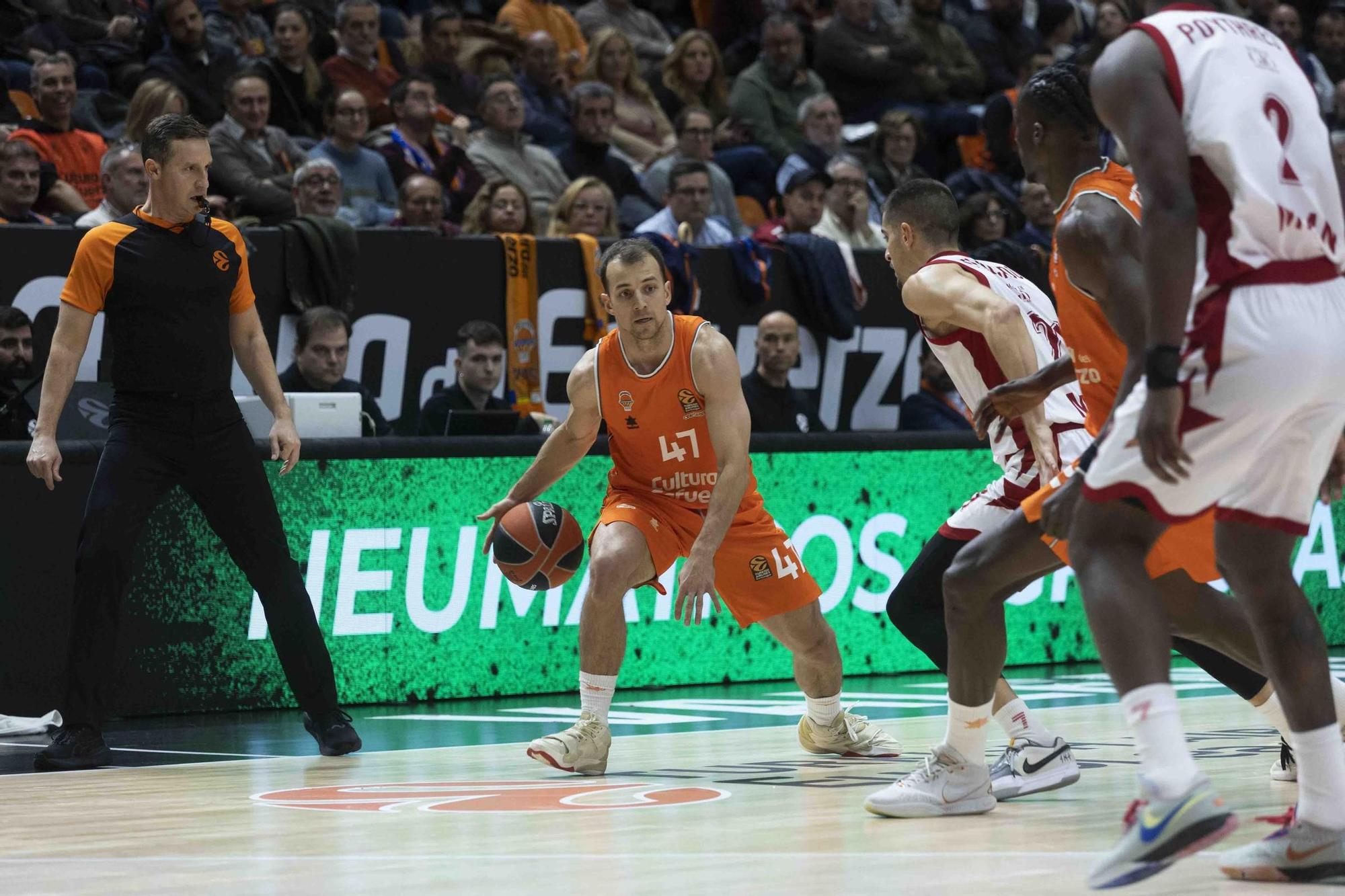 Partido de Euroliga Vlc Basket - EA Milán