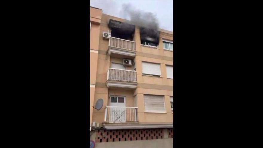 Bomberos actúan este miércoles en un incendio en Águilas