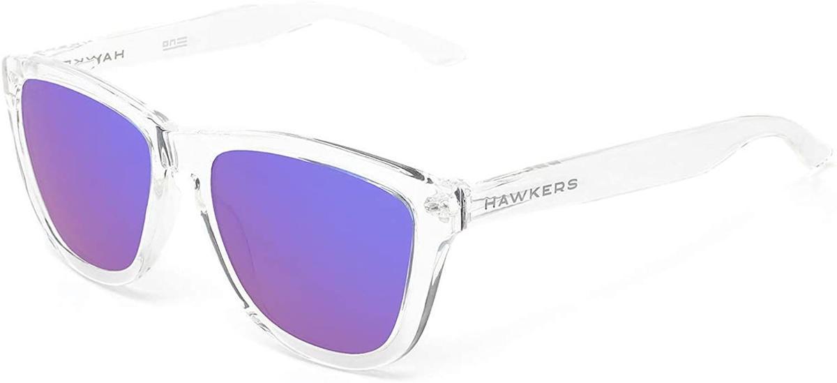 Gafas de sol unisex con montura transparente, de Hawkers (22,06 euros)