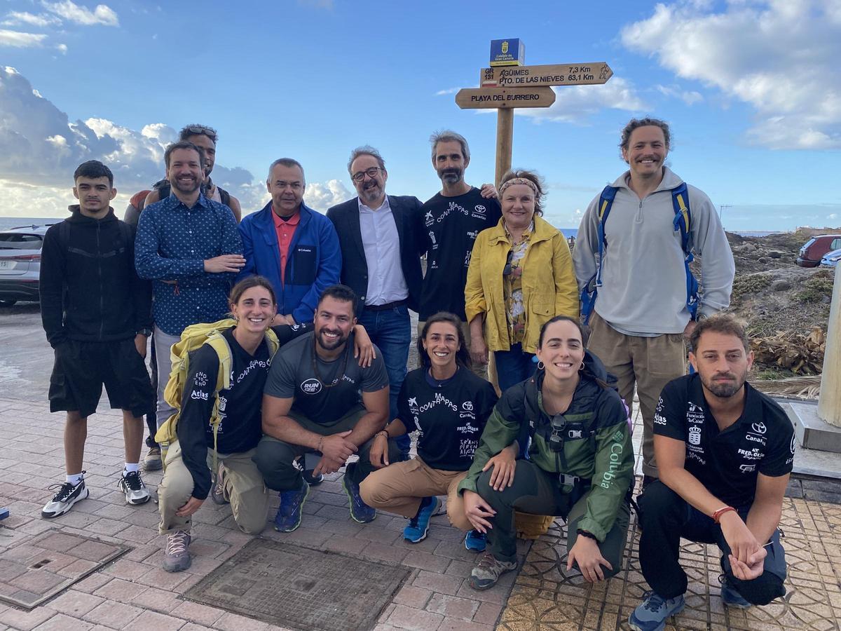 Parte del equipo en Gran Canaria.