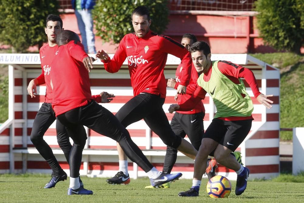 Entrenamiento del Sporting de Gijón