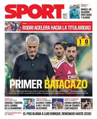 Esta es la portada SPORT de hoy, sábado 5 de septiembre de 2026