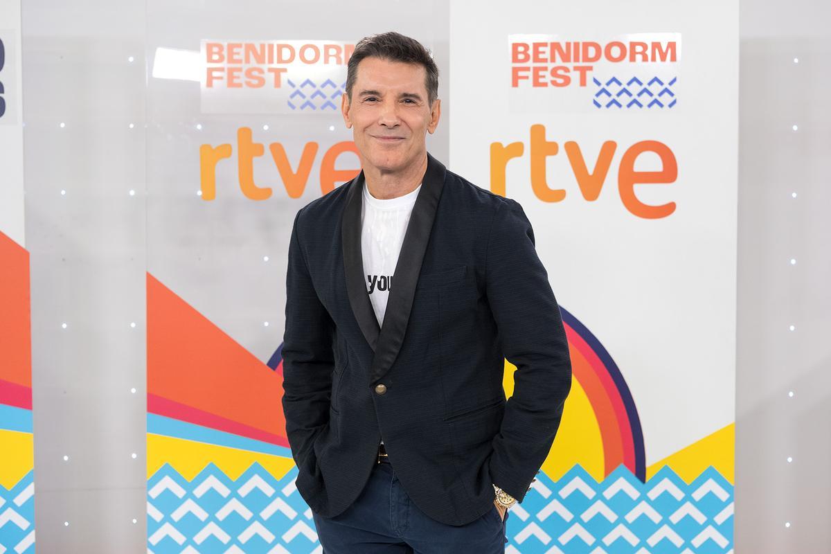 Jesús Vázquez en la presentación del Benidorm Fest