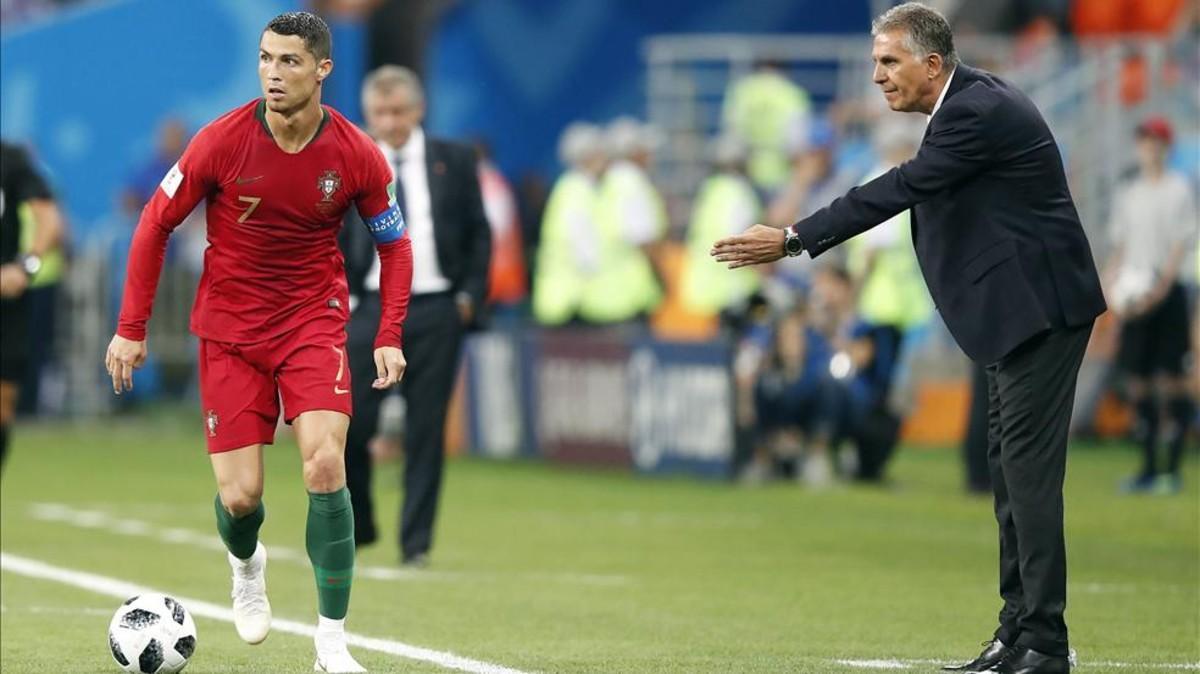Queiroz y Cristiano, enfrentados