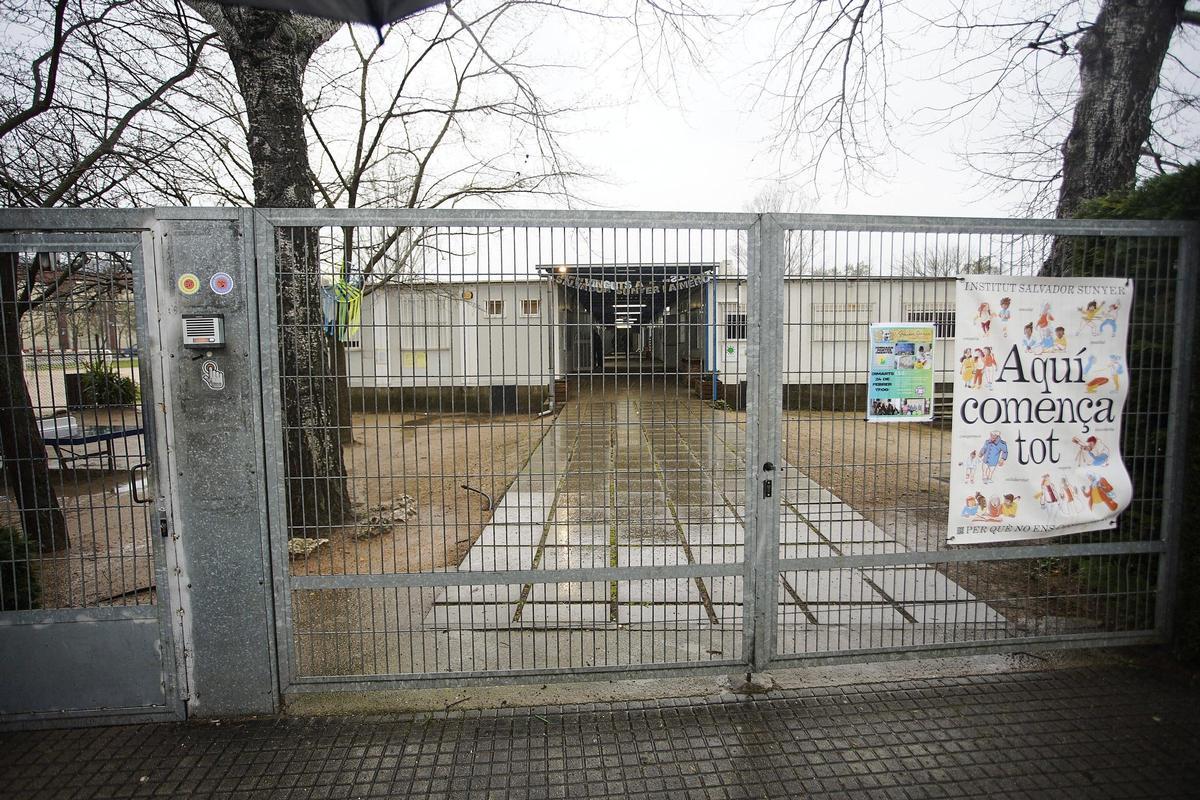 Les imatges de Jéssica Albiach a l'institut Salvador Sunyer de Salt