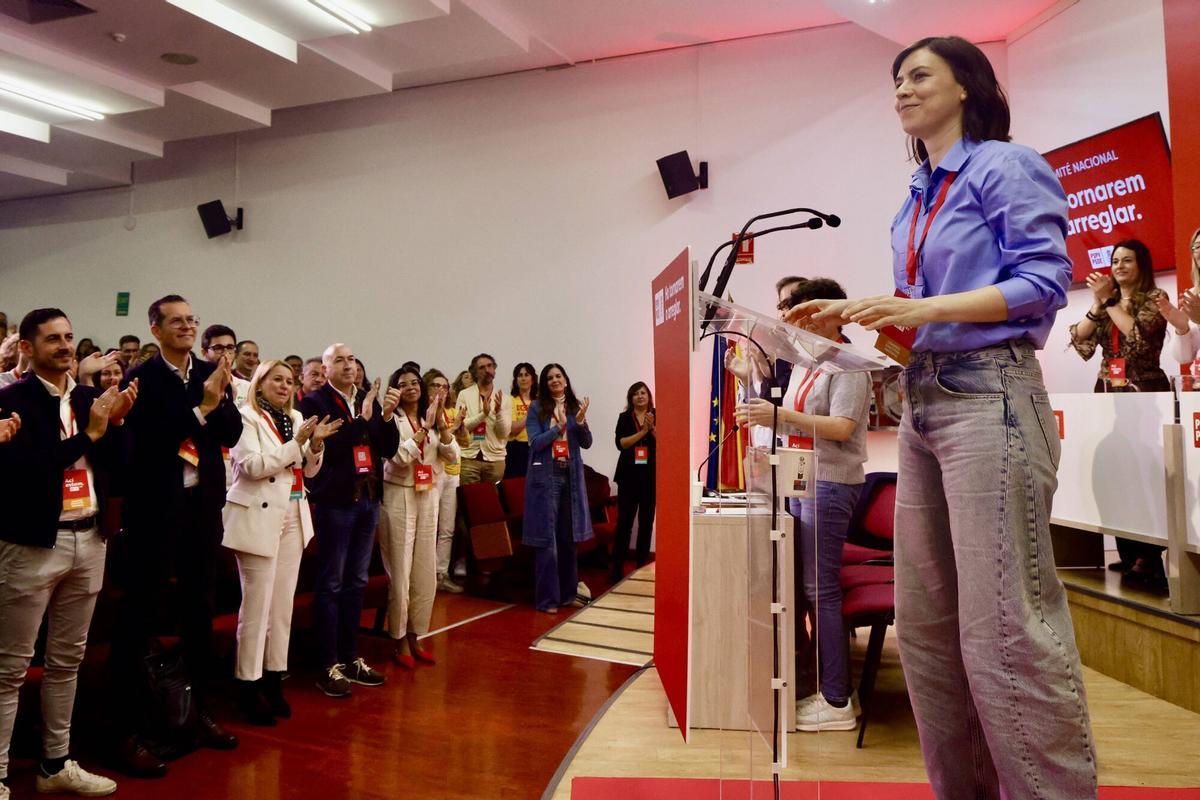 Valencia. Congreso nacional del PSPV PSOE Diana Morant, Ximo Puig, Arcadi España, Pilar Bernabé, Leire Pajín, VLC