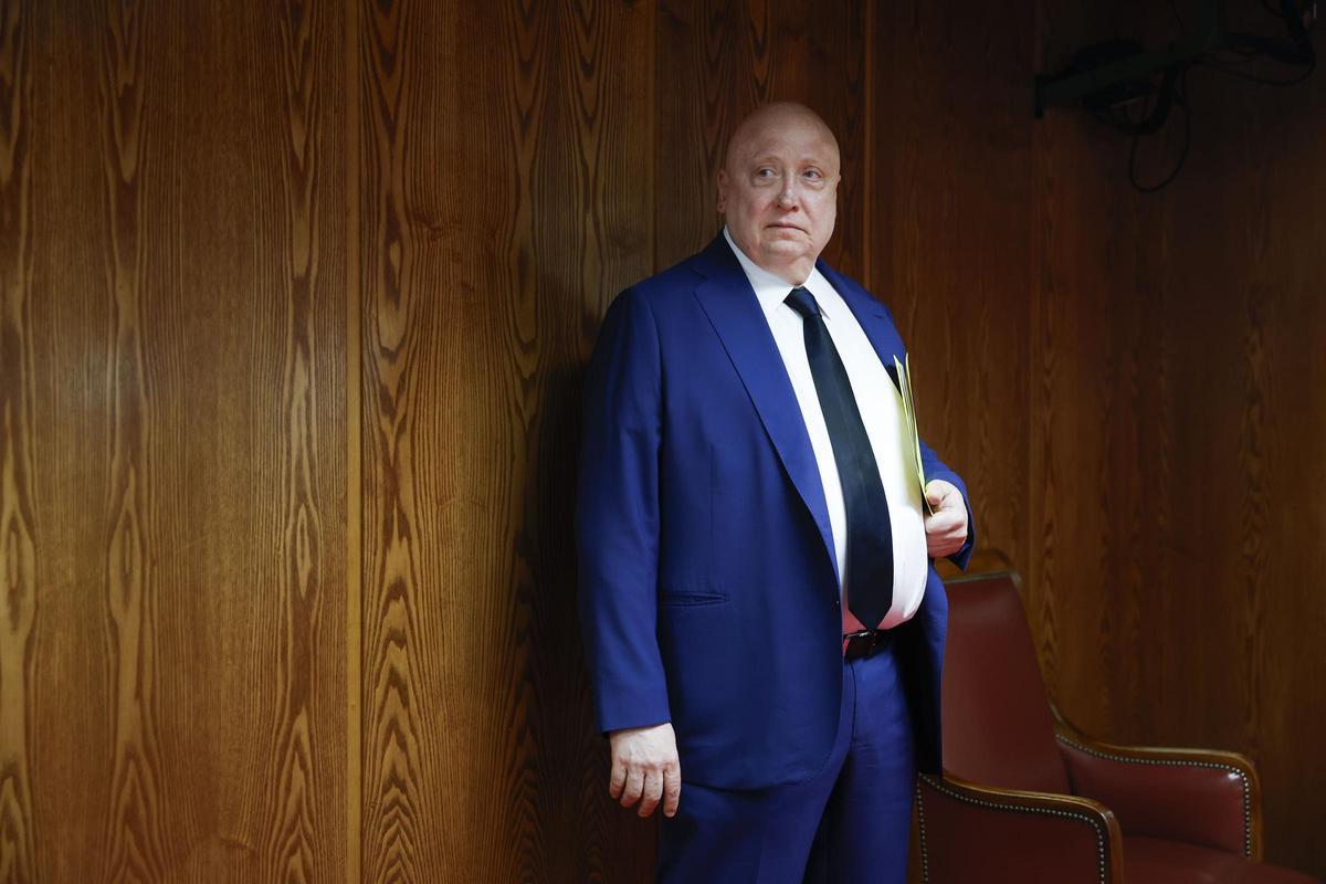 El presidente de Forestalia, Fernando Samper, en la comisión de investigación del caso Koldo en el Senado.
