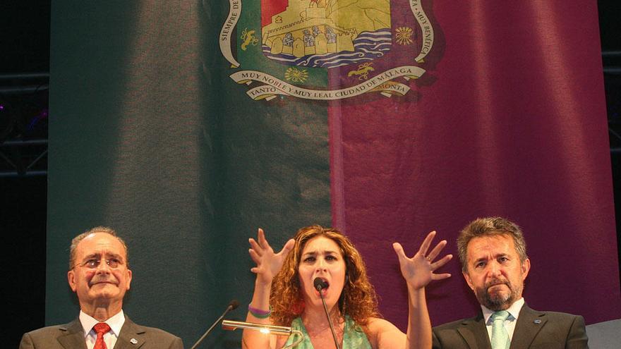 Imagen del pregón de Estrella Morente en la Feria de Málaga.