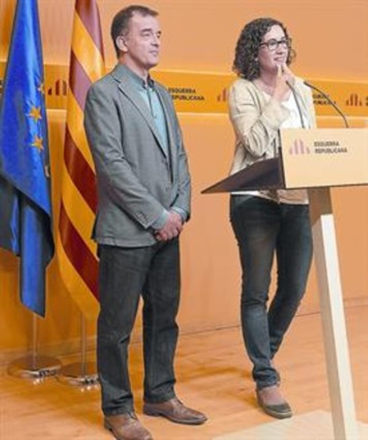 Tàctics 8 Alfred Bosch i Marta Rovira, ahir, a la seu dels republicans a Barcelona. Tàctics 8 Alfred Bosch i Marta Rovira, ahir, a la seu dels republicans a Barcelona.