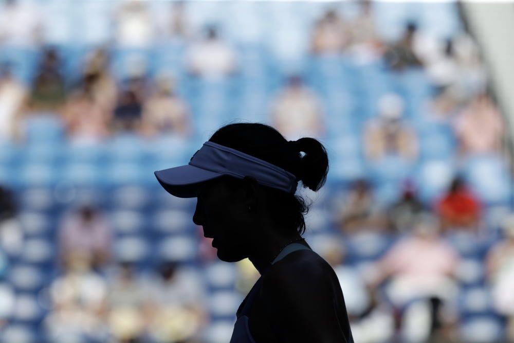 Las imágenes del partido entre Halep y Muguruza.