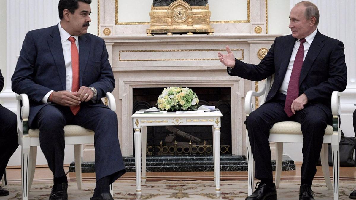 Nicolás Maduro y Vladimir Putin, reunidos en 2019.