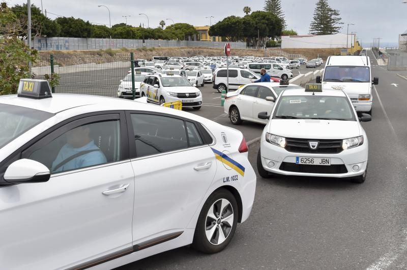 22-04-2019 LAS PALMAS DE GRAN CANARIA. Protesta de taxistas de Las Palmas  | 22/05/2019 | Fotógrafo: Andrés Cruz