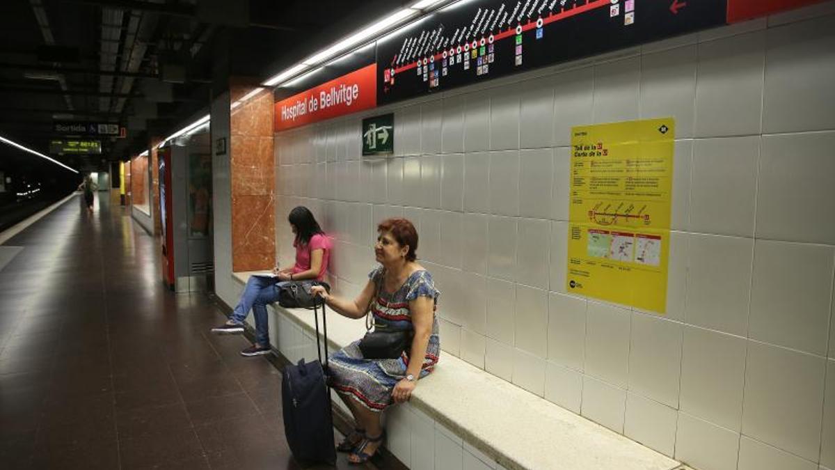 La parada de metro de la L1 Hospital de Bellvitge.