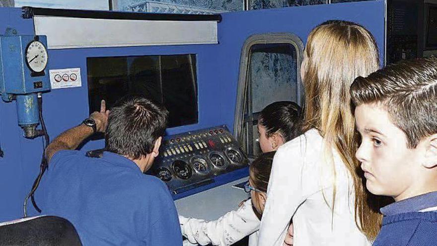El simulador de la Asociación Ferroviaria, en Madrid.
