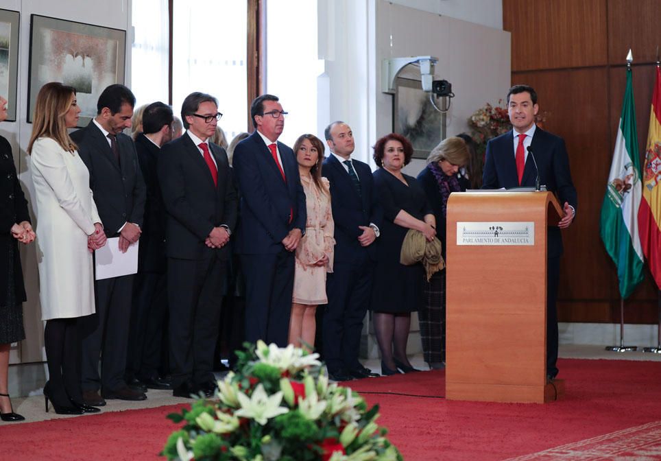Toma de posesión de Juanma Moreno como presidente de la Junta