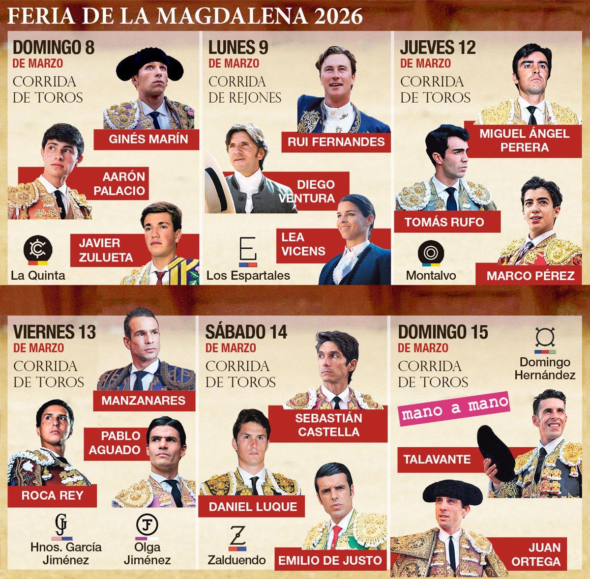 El cartel de la Feria de la Magdalena 2026.
