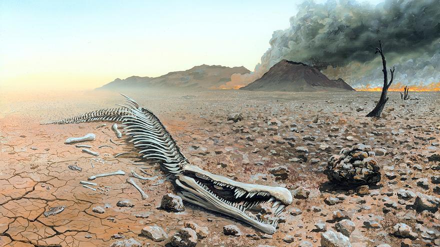 10ºC más de temperatura global bastaron para causar la gran extinción del Pérmico