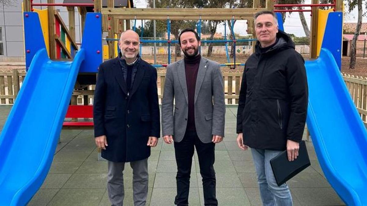 Sergio Toledo visitó el nuevo parque para recpecionar la obra.