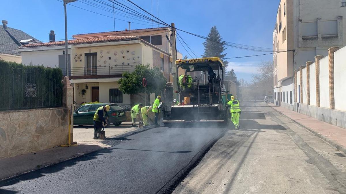 Asfaltado calles en Utiel