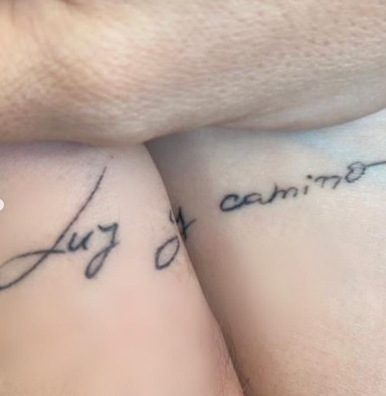Christian Gálvez y Patricia Pardo se tatúan juntos