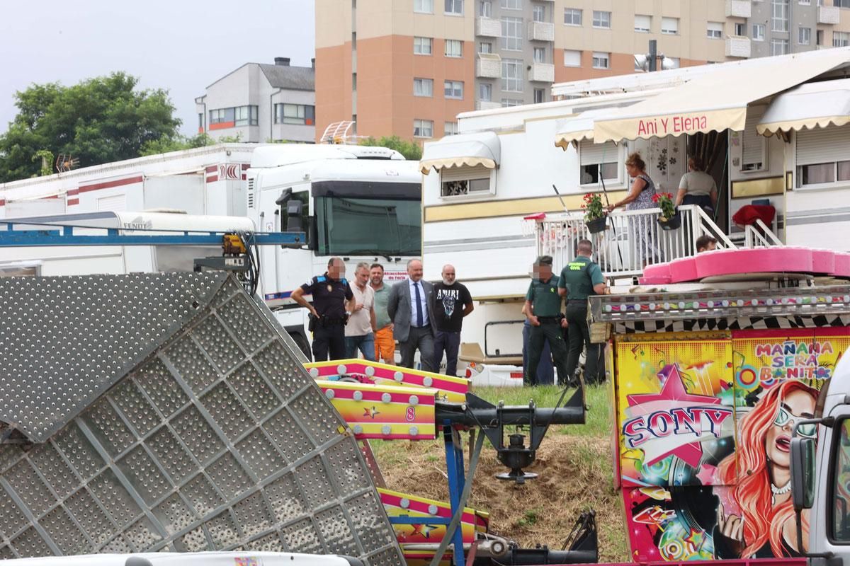 Tres detenidos tras una pelea entre feriantes en O Burgo que termina con un herido por arma blanca