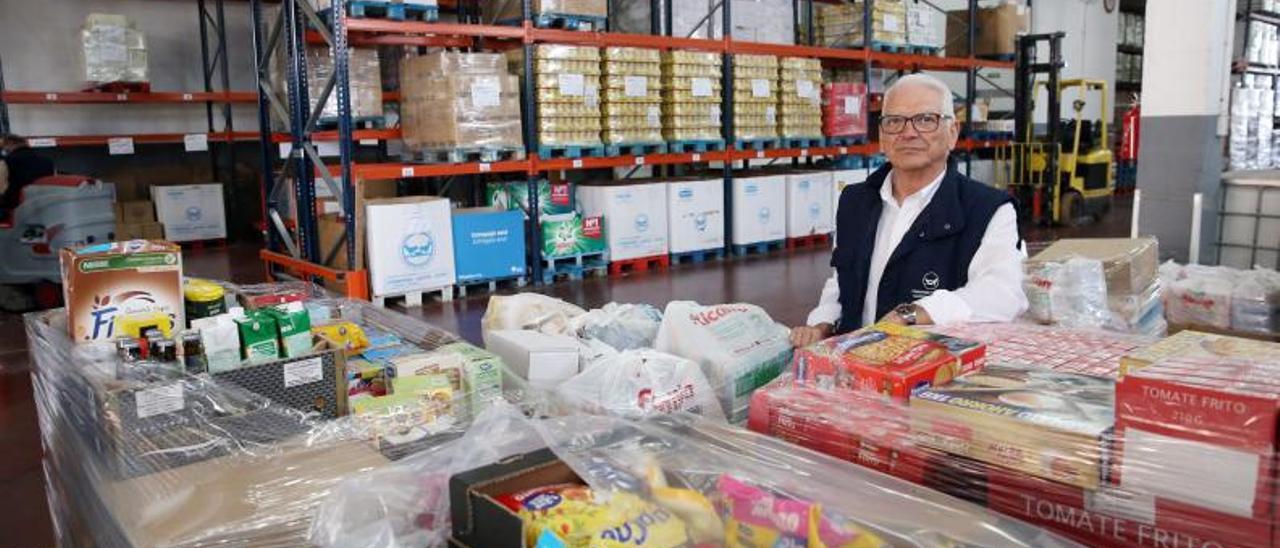 Iván Martínez, presidente
del Banco de Alimentos
de Vigo.   | // MARTA G. BREA