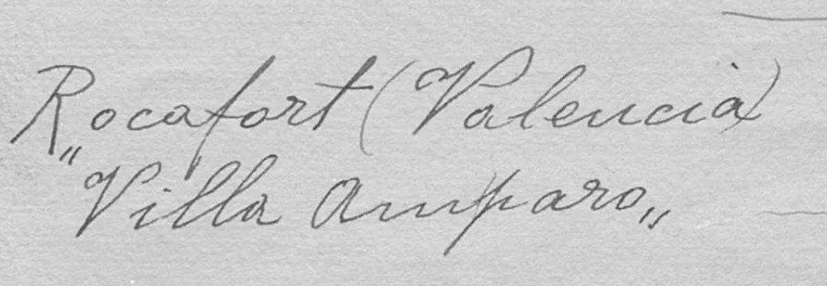 Escrito de Antonio Machado de Rocafort.