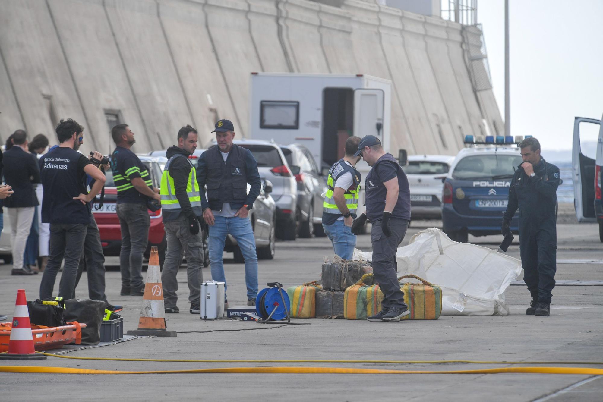 Desembarco de la cocaína del 'Orión 5' en el Puerto de Las Palmas