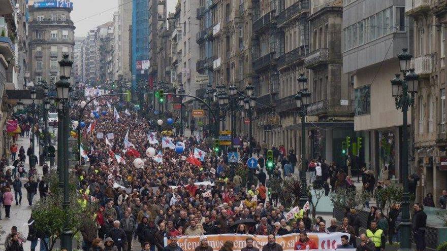 Manifestación de la CIG en Vigo