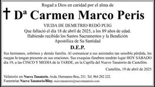 Dª Carmen Marco Peris