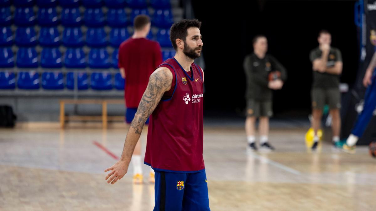 Ricky Rubio ya se entrena oficialmente como jugador del Barça