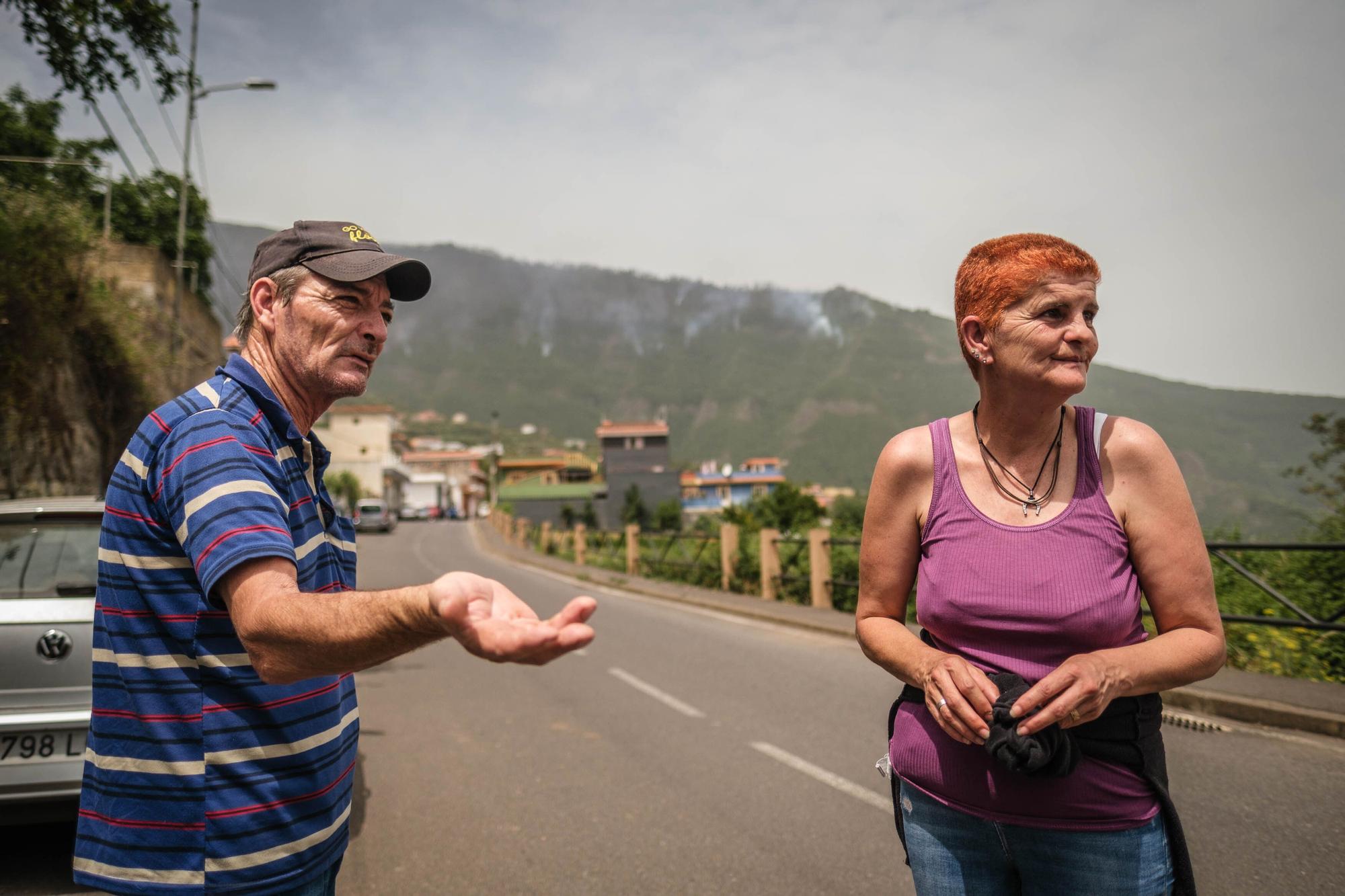 Imágenes de este domingo del incendio de Tenerife.