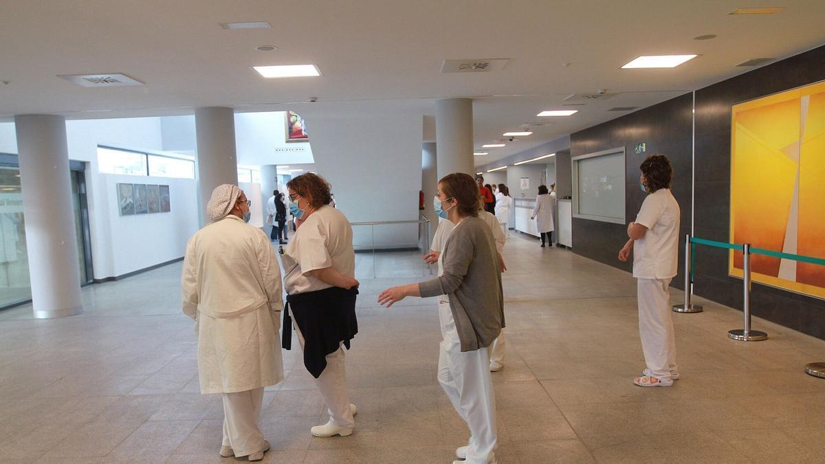 Personal de Complexo Hospitalario de Ourense.