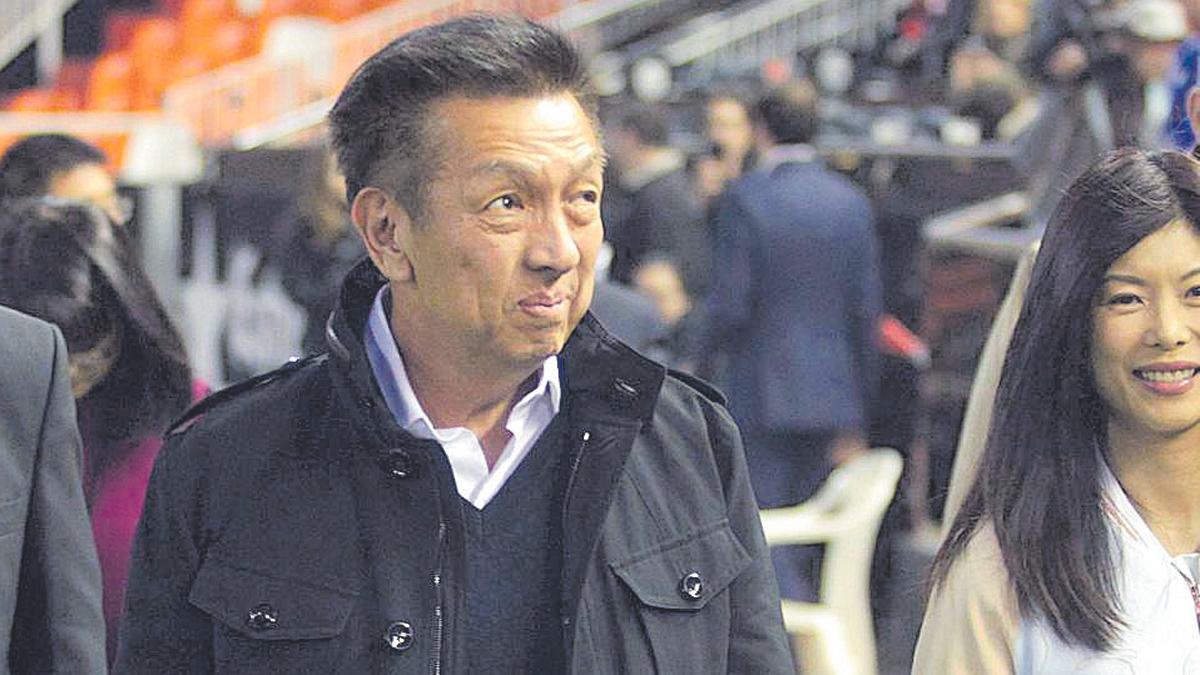 Peter Lim, en Mestalla frente al Deportivo en 2015