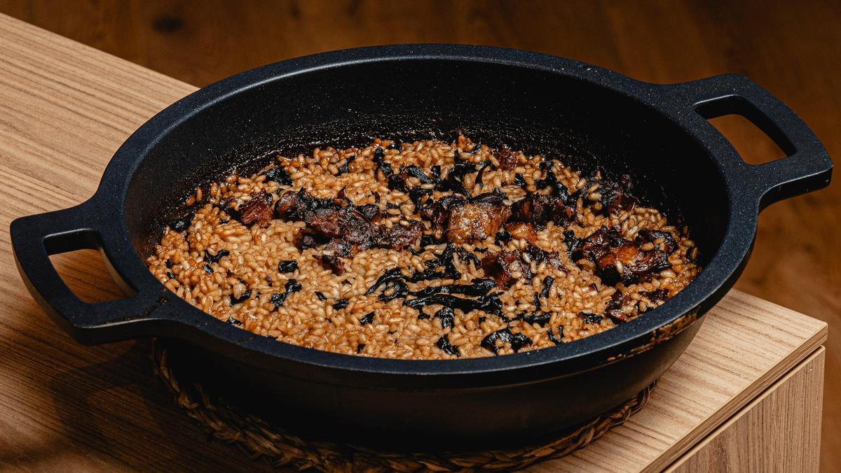 Uno de los arroces del restaurante Casa Bela.