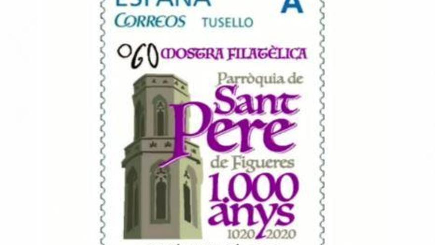 El segell dedicat al Mil·lenari de Sant Pere.