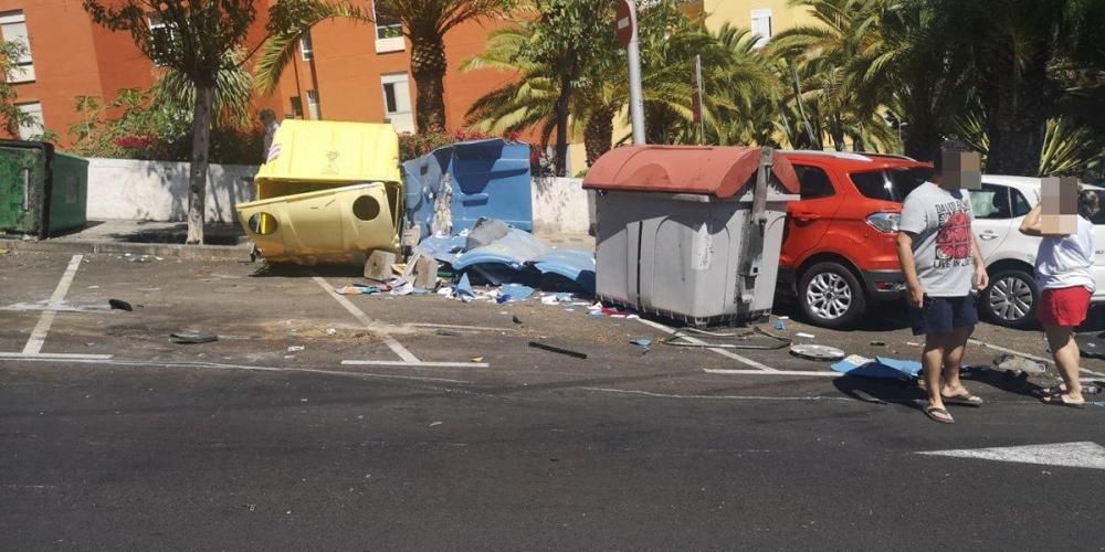 Seis coches embestidos por otro en Cuesta Piedra