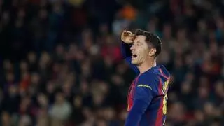 La frustración de Lewandowski