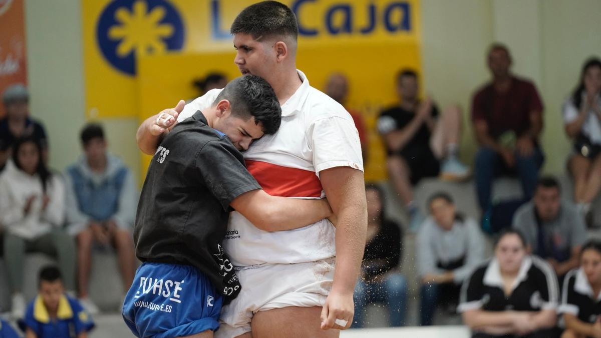 I Torneo Escuelas de Lucha Canaria Cabildo de Gran Canaria, final alevín e infantil