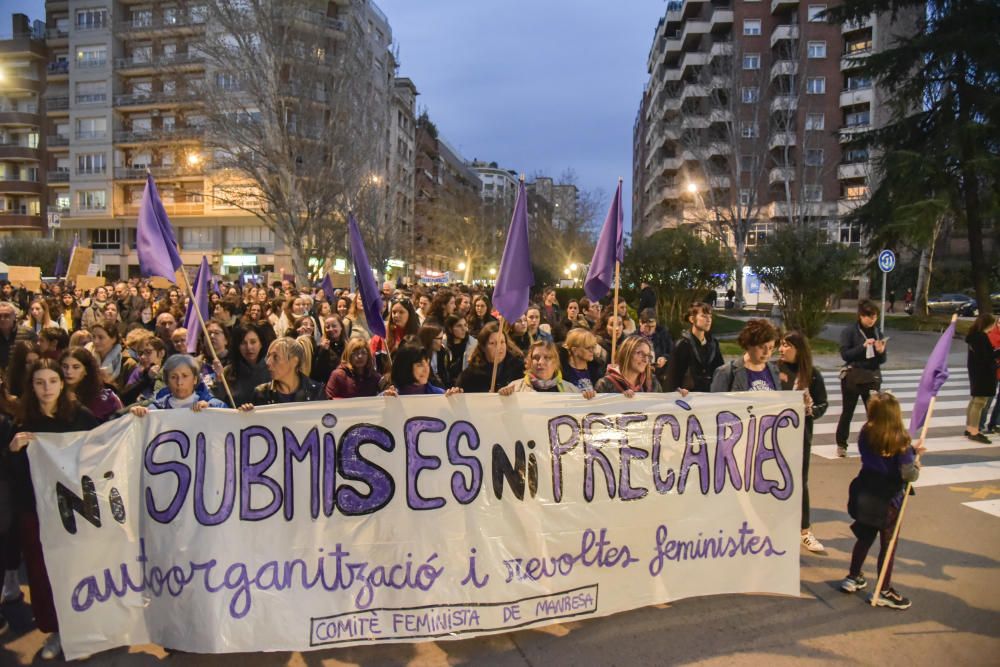 Manifestació feminista del 8M a Manresa