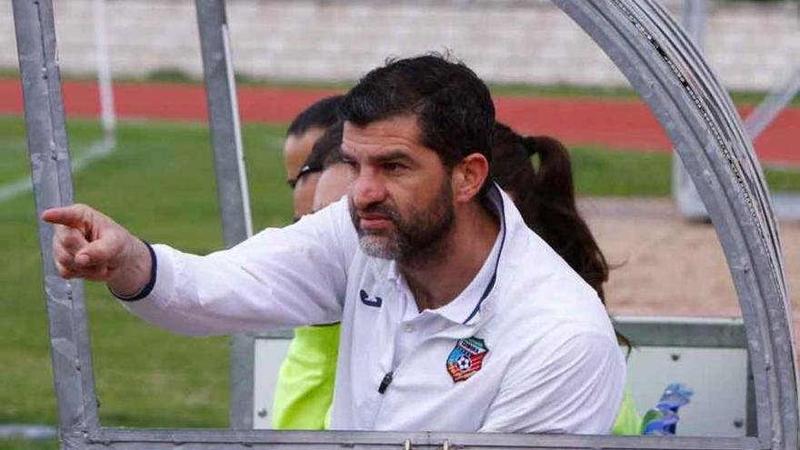 Sami Merino, durante un encuentro en la Ciudad Deportiva.