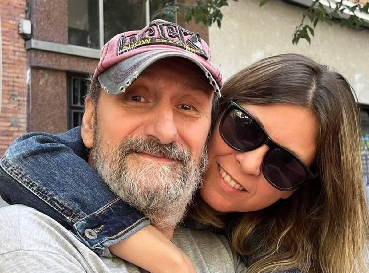 José Luis Gil y su hija Irene Gil durante su recuperación del ictus