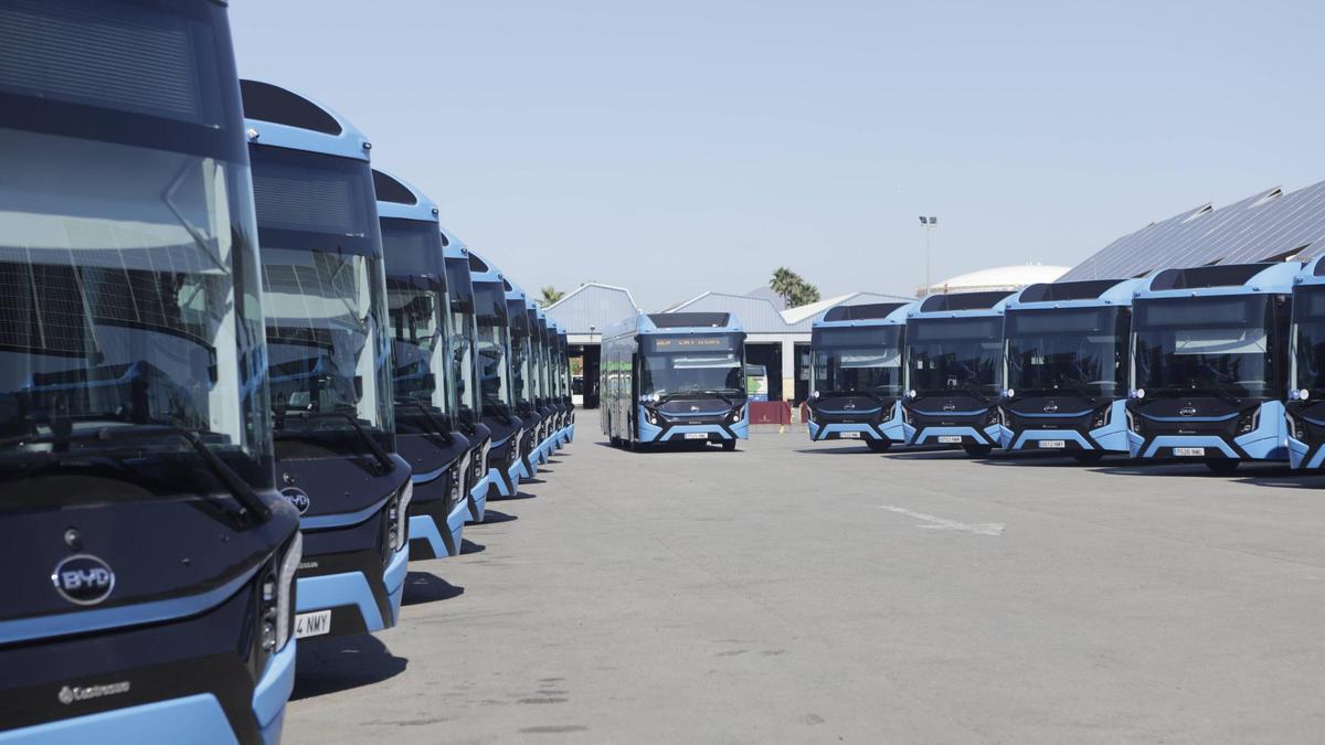 Autobuses eléctricos en Palma.