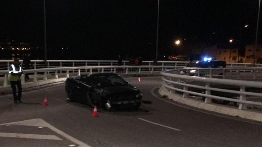 Detenido por conducir ebrio el joven que coliosionó en el puente de Los Poetas