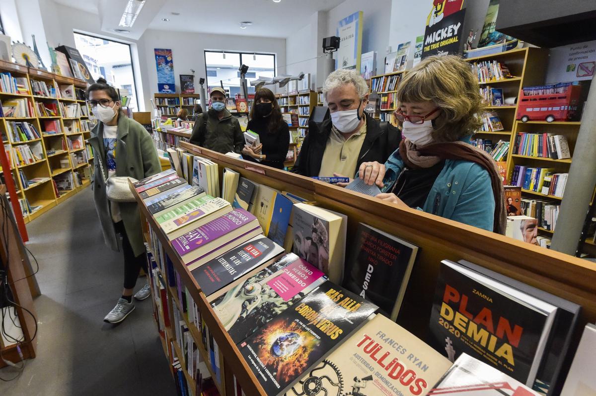 En la imagen de archivo, la librería Canaima a principios de 2021.